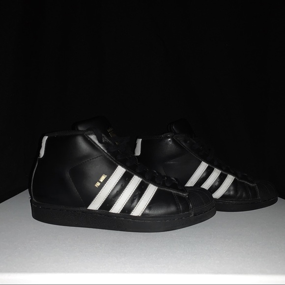 black shoes with white line on the side